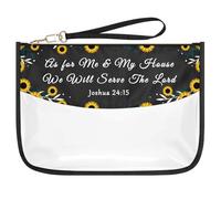 Christian Gifts for Family New Home Gift Bible Verse Cosmetic Bag Inspiration Religious Gift for Women Christmas Warm House Gifts for Sister Friend Mom Scripture Faith Gift Makeup Bag Toiletry Pouch