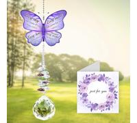 Christian Gifts for Women, Baptism Gifts for Boys Girls, Inspirational Religious Spiritual Gift for Women with Bible Verse Prayer, Christian Gift Butter Crystal Suncatcher