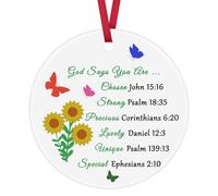 Christian Gifts for Women Birthday Christmas Inspirational Religious Gifts for Women Catholic Spiritual Gifts for Women Girl Mum Daughter Sister Friends Coworker Christian Ornament
