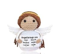 Christian Gifts for Women Birthday，Positive Crochet Angel Gift, Inspirational Gifts for Friends Mom Sister Girl Coworker, Christian Religious Spiritual Gift, Prayer Emotional Support Crochet Animals
