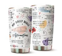 Christian Gifts For Women - Christian Tumbler - Gifts for Christian Women On Christmas, Birthday - Christian Cup - Bible Verse Mug - Gift for Religious - My Daily Bible Affirmations Tumbler