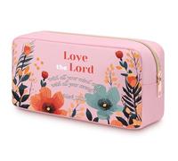 Christian Gifts for Women Faith Bible Verse Cosmetic Bag for Women Friends Teen Girls Colleague Daughter Sister Goddaughter Makeup Travel Pouch Inspiration Gift Religious Faith Based Presents