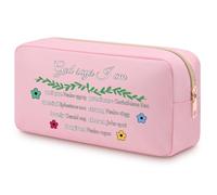 Christian Gifts for Women Faith Christian Inspirational Makeup Bag for Friends Sister BFF Religious Bible Verse Scripture Faith Encouragement Gift Oxford Cloth Cosmetic Bag