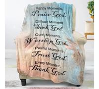 Christian Gifts for Women Faith, Inspirational Gifts for Women, Soft Throw Blankets for Women, Religious Gifts for Women/Men, Spiritual Gifts for Women, Personalized Blankets for Adults/Kids 40"x 50"