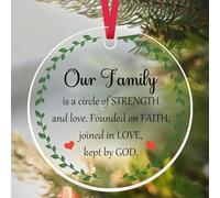 Christian Gifts for Women Faith Religious Family Ornaments Religious Christmas Ornament Gifts for Women Girls Mom Catholic Spiritual Gift for Family Friend Christmas Tree Decorations Ornament