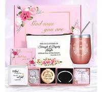 Christian Gifts for Women, Inspirational Birthday Gift Set for Women, Spiritual Religious Catholic Gifts Basket for Women Faith, Mom, Girl, Best Friend, Sister, Boss, Unique Encouragement Gift