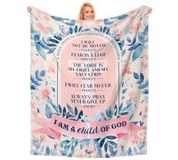Christian Gifts for Women, Inspirational Birthday Gifts for Men Mum Blanket, Religious, Scripture Christian, with Bible Verse and Prayers Presents for Women Friends, Auntie