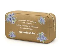 Christian Gifts for Women Makeup Bag Bible Verse Encouraging Present for Mom Catholic Present Inspirational Birthday Souvenir for Mom Religious Gifts for Women Sister Friends Wife Mothers Day