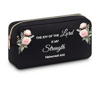 Christian Gifts for Women Makeup Bag Inspirational Gifts with Bible Verse Religious Faith Cosmetic Bag Spiritual Gifts Baptism Gifts Christmas Birthday Gifts for Women Friend Sister Daughter