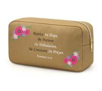 Christian Gifts for Women Makeup Bag Spiritual Present for Women Inspirational Bible Verse Pouch Cosmetic Bag Christian Bible Verses Pouch Ideal Gifts for Mom, Grandma, Wife, Sister, Friend Birthday