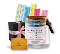 Christian Gifts for Women, Men, Bible Verse Jar, Bible Accessories, Prayer Jar, Religious Gifts for Mom Dad Baptism Gifts for Girls Boys