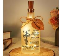 Christian Gifts For Women, Night Light Christian Gifts, Bible Verse Cross Bottle Light, Religious Gift For Women Men, Present With Bible Verse Decor For Baptism, Wedding, Birthday, Anniversary, Church