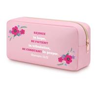 Christian Gifts for Women Religious Bible Verse Cosmetic Bag Based Catholic Gift Inspirational Scripture Presents for Women Teen Girls Friends Colleague Sister Mum Daughter Makeup Travel Pouch