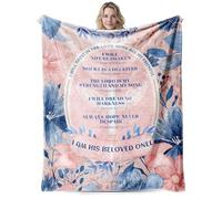 Christian Gifts for Women, Religious Scripture Christian Blankets 50x60 inch, Religious Birthdays Baptism Confirmation Spiritual Gifts for Family Friends Church Partner