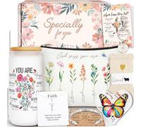 Christian Gifts for Women Specially for You Christian Gifts 9 Pack Faith Inspirational Gift Religious Gift Catholic Spiritual Present Get Well Soon for Her Canvas Bag Self Care Package for Mom Sister