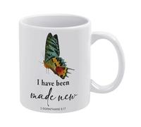 Christian Gifts I Have Been Made New Bible Verse 2 Corinthians 5:17 Scripture Mug Funny Coffee Mug,Man Cave Prints,The Best Gift for Colleagues, Parents, and Grandparents, 110z Men and Women
