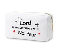 Christian Gifts Inspirational Bible Verse Makeup Bags Religious Gifts for Women Prayer Gifts Faith Cosmetic Bags Spiritual Baptism Gift Motivational Gifts for Her Christmas Birthday Gift Travel Pouch