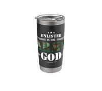 Christian Gifts Religious Bible Verse Scriptures God's Army Stainless Steel Insulated Tumbler