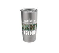 Christian Gifts Religious Bible Verse Scriptures God's Army Stainless Steel Insulated Tumbler