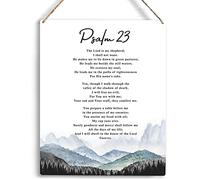 Christian Gifts Wall Decor Psalm 23 The Lord Is My Shepherd Bible Verse Wall Art Christian Religious Wall Decor Rustic Metal Signs For Home Office Baptism Decorations Gifts 6x8 Inch