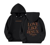 Christian Girl's Boy's Hoodie Jesus Loves You Hoodie Christian Jesus Bible Verse Sweatshirt Girls Woman Harajuku Pullover Tops