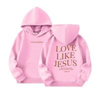 Christian Girl's Boy's Hoodie Jesus Loves You Hoodie Christian Jesus Bible Verse Sweatshirt Girls Woman Harajuku Pullover Tops