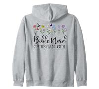 Christian Girls Nerd Bible Study Scripture Pastor God Jesus Zip Hoodie