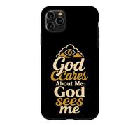 Christian God Cares About Me God Sees Faith Gift Case for iPhone 11 Pro Max