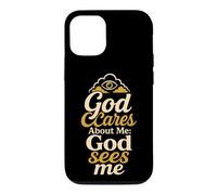 Christian God Cares About Me God Sees Faith Gift Case for iPhone 12/12 Pro