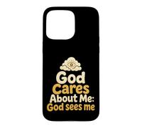 Christian God Cares About Me God Sees Faith Gift Case for iPhone 15 Pro Max