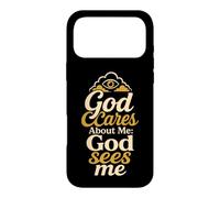 Christian God Cares About Me God Sees Faith Gift Case for iPhone 17 Pro Max