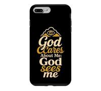 Christian God Cares About Me God Sees Faith Gift Case for iPhone 7 Plus/8 Plus