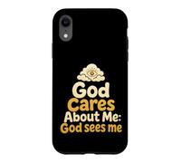Christian God Cares About Me God Sees Faith Gift Case for iPhone XR