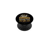 Christian God-Confidence Knowing He Can Faith Gift PopSockets Adhesive PopGrip