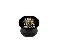 Christian God-Confidence Knowing He Can Faith Gift PopSockets Adhesive PopGrip