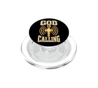 Christian God Is Calling Faith Cross Gift PopSockets PopGrip for MagSafe