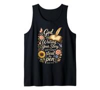 Christian God is Still Writing Your Story Faith Gift Tank Top