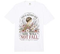 Christian God is Within Her She Will Not Fall Bible Verse Comfort Colors Adult Heavyweight T-Shirt