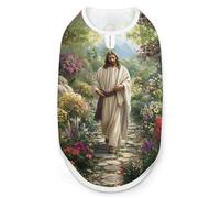 Christian God Jesus-man Dog Clothes Fashionable Sleeveless Pet Vest Puppy Breathable Shirts for Small Medium Dogs Cat S