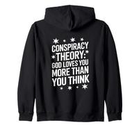 Christian God Loves You More Than You Think Conspiracy Zip Hoodie
