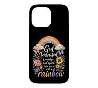 Christian God Promised Long Ago Rainbow Faith Gift Case for iPhone 14 Pro Max