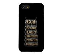 Christian God Says I Am Strong Bold Redeemed Gift Case for iPhone SE (2020) / 7/8
