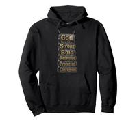 Christian God Says I Am Strong Bold Redeemed Gift Pullover Hoodie