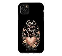 Christian God's Love Never Fails Bible Verse Gift Case for iPhone 11 Pro Max