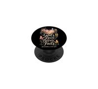 Christian God's Love Never Fails Bible Verse Gift PopSockets Adhesive PopGrip