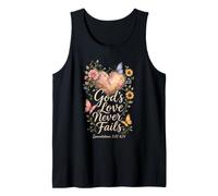 Christian God's Love Never Fails Bible Verse Gift Tank Top