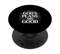 Christian God's Plans Are Good Belief Strength Faith PopSockets Adhesive PopGrip