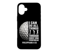 Christian Golfer I Can Do All Things Through Christ Case for iPhone 16 Plus