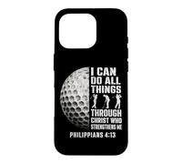 Christian Golfer I Can Do All Things Through Christ Case for iPhone 16 Pro