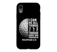 Christian Golfer I Can Do All Things Through Christ Case for iPhone XR